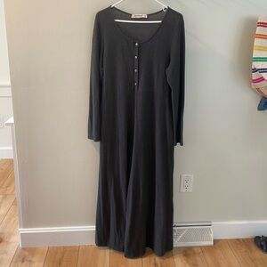 Gray Fleece Jumpsuit